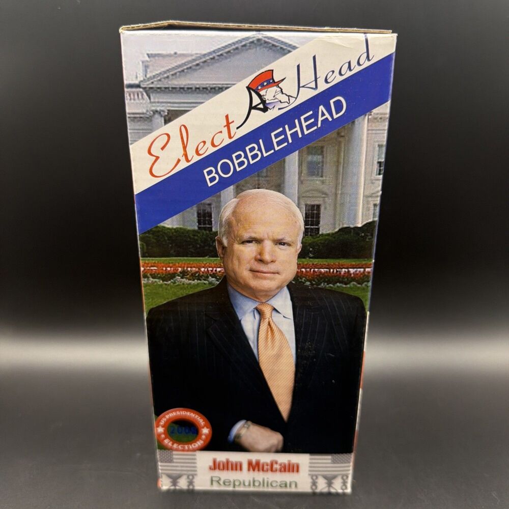 John McCain 2008 U.S.A. President Election Republican Elect-A-Head Bobblehead